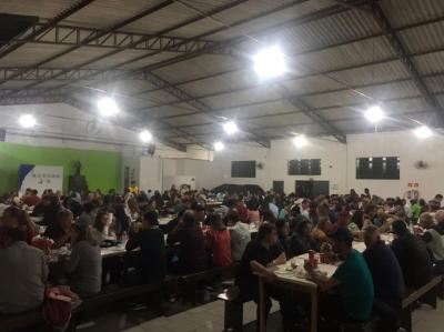 A 1Âª Macarronada da Jornada Jovem de Rio Bonito do IguaÃ§u, foi um verdadeiro sucesso